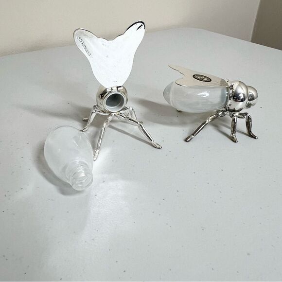 NIB Godinger Silver Art Silver Plated Bee Salt & Pepper Shaker Set - Picture 5 of 10